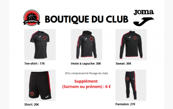 Boutique saison 2025/2026