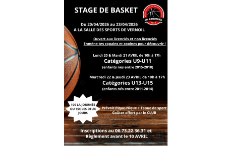 STAGE DÉCOUVERTE BASKET