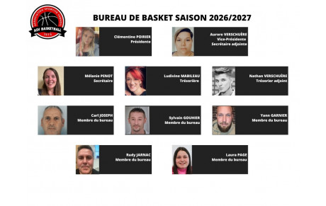 Nouveau bureau saison 2026/2027